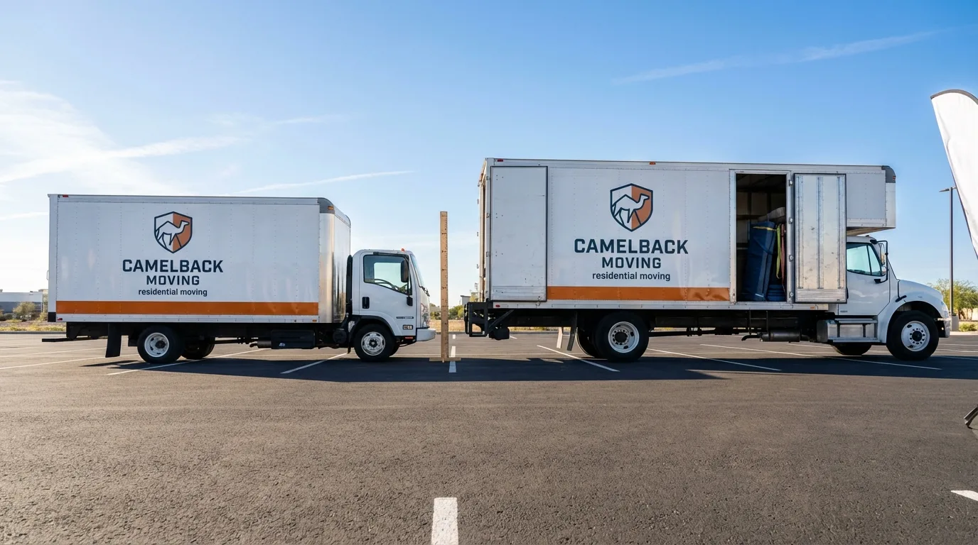 Moving truck size capacity guide in Valley City